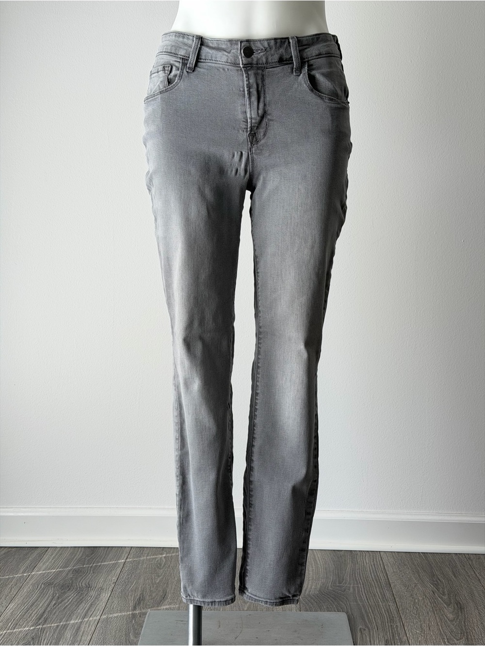 Old Navy Gray Stretch Rockstar Mid-Rise Jeans